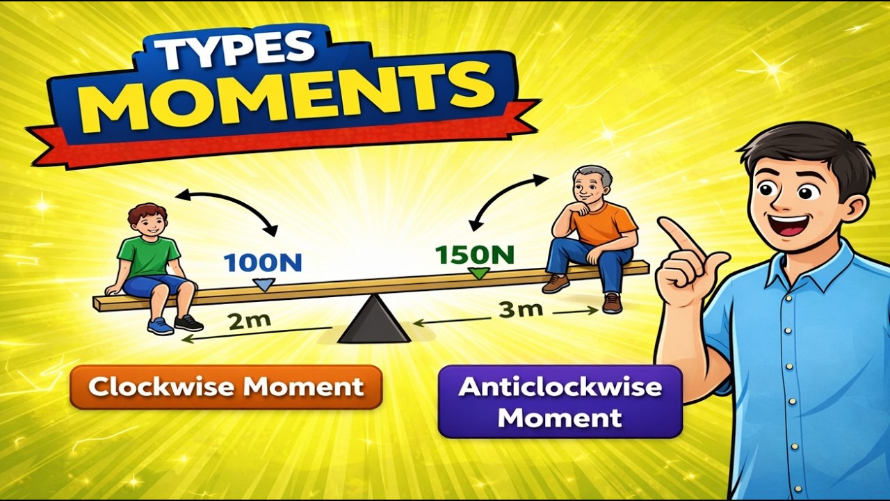 Clockwise vs Anticlockwise Moments – The Simplest Explanation Ever