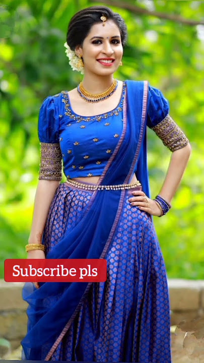 Kerala traditional lehenga designs #shorts # kerala halfsareedesigns