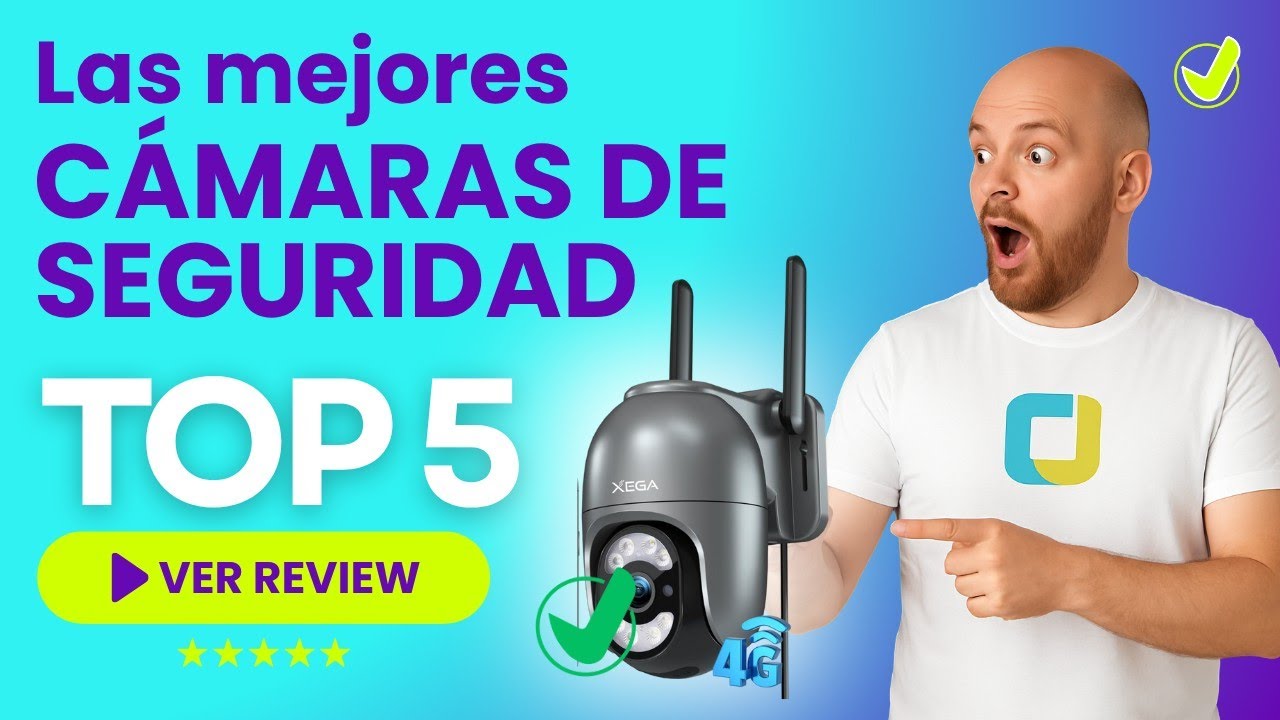 Las 5 Mejores CÁMARAS de SEGURIDAD 4G SIM 2025 Calidad Precio AMAZON ...