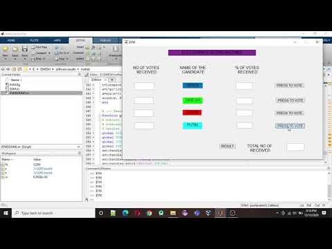 Electronic Voting Machine Using MATLAB