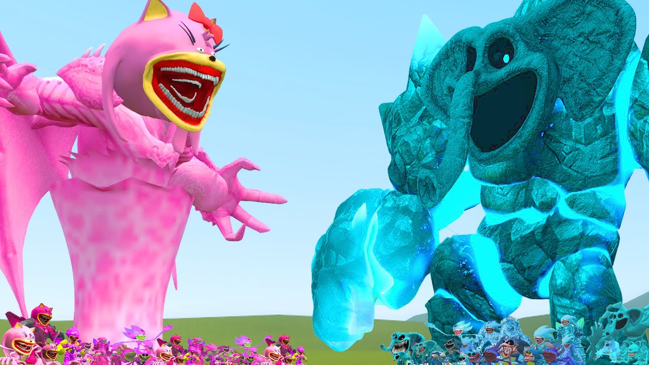 NEW CTHULHU SHIN AMY TAPES FAMILY VS TITAN ELEPHANT GOLEM FAMILY In Garry's Mod!