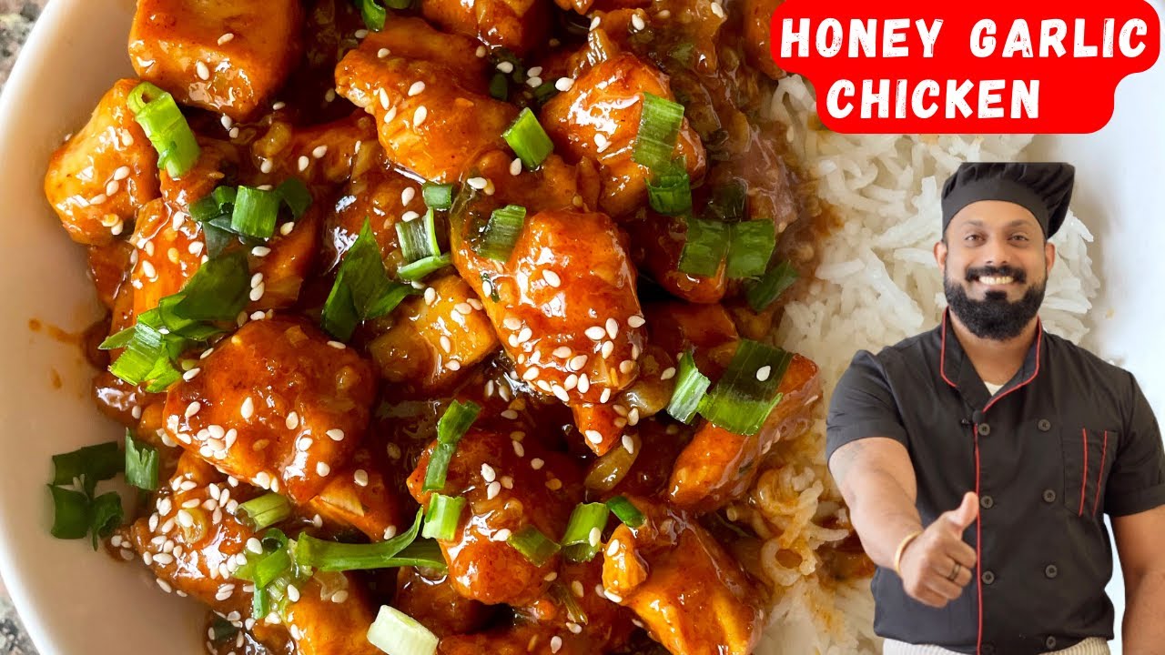 Honey Garlic Chicken Malayalam Recipe Easy Honey Garlic Chicken