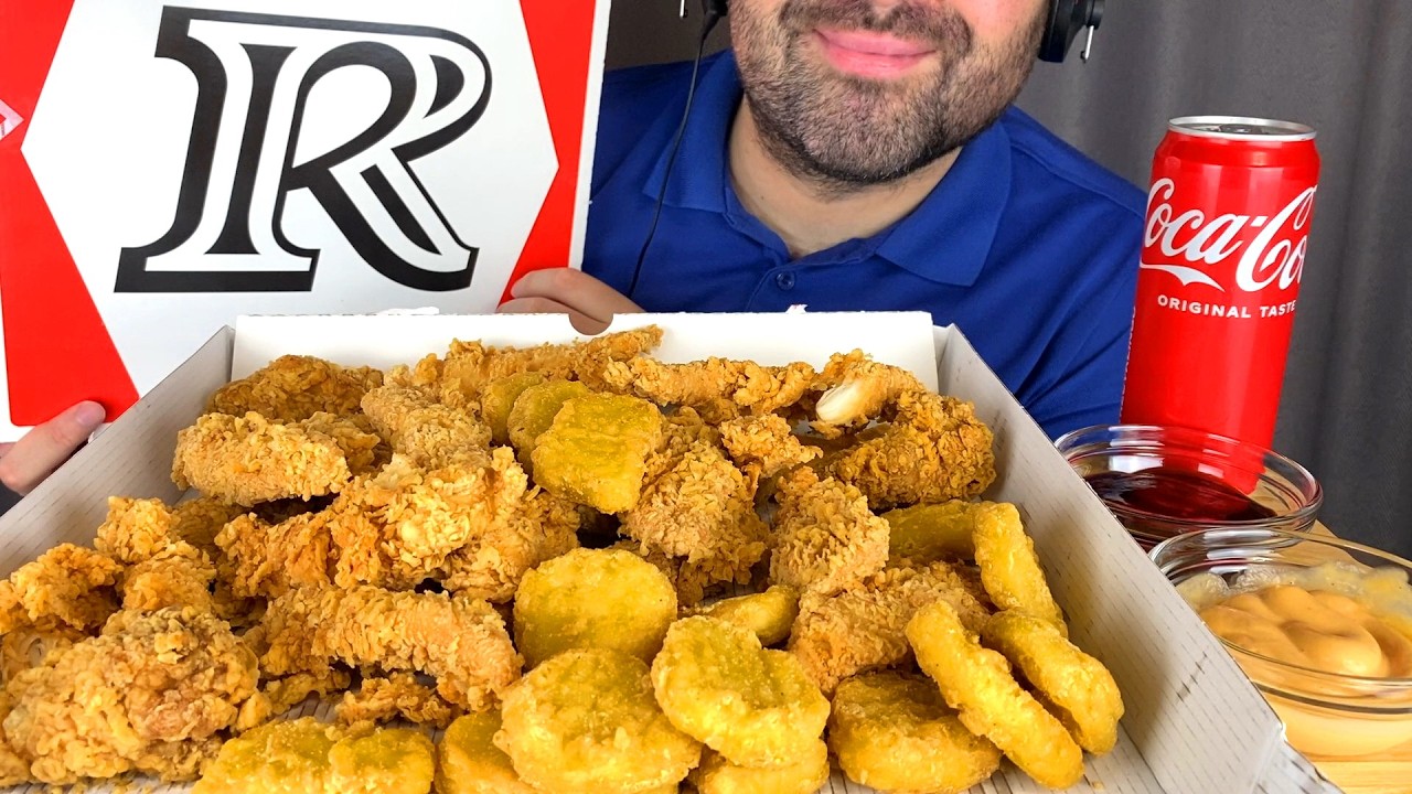 РОСТИКС БОЛЬШОЙ НАБОР КУРИЦЫ ЗА 1532₽ МУКБАНГ АСМР