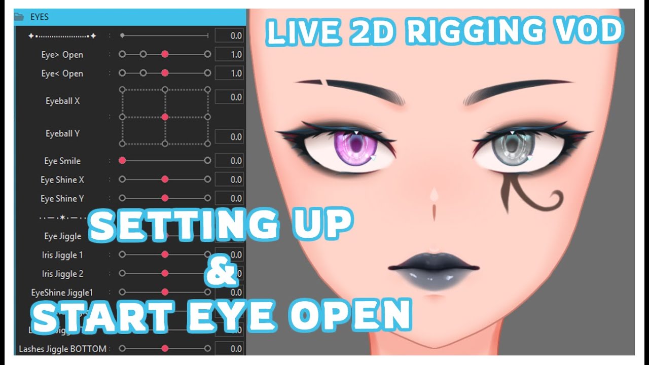 🎴Setting up, Eye OPEN/CLOSE | Live2D Rigging - YouTube