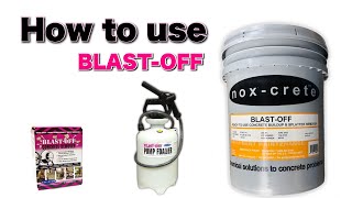 セメント飛散り専用除去剤「BLAST-OFF」の使い方　5分でわかる