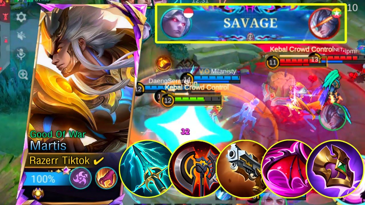Rahasia Build Martis Savage, No Counter! Wajib Coba!🔥