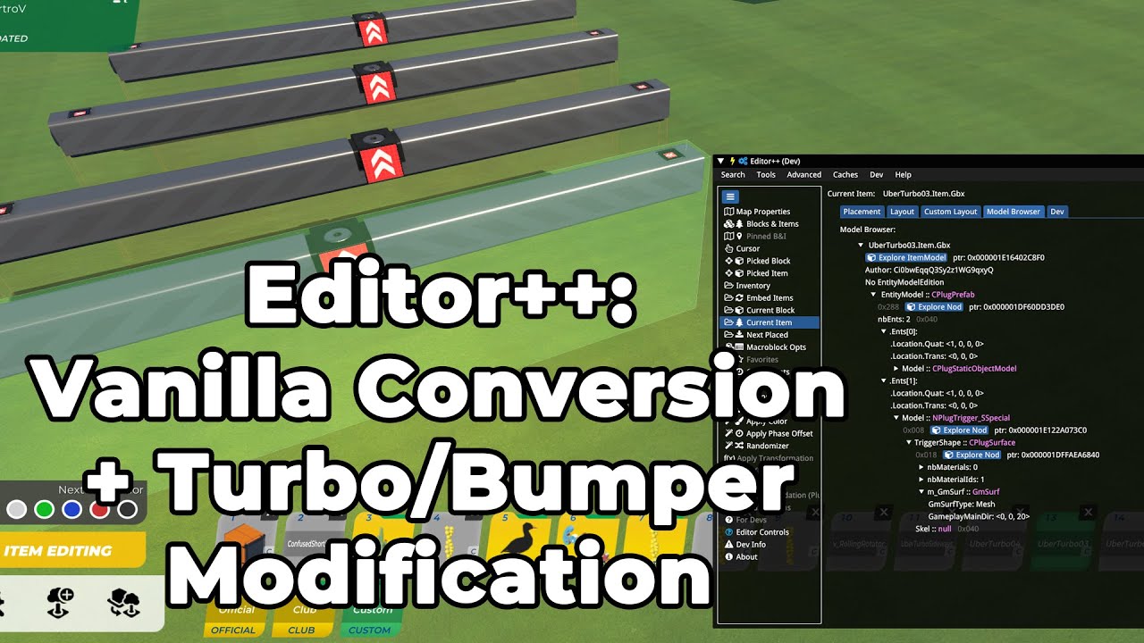 Editor Editor++ Tutorial: custom uber turbo gate (vanilla item conversion and ...