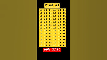 Find 41 in this Puzzle #quiz #puzzle #youtubeshorts #emojichallenge #brainteaser
