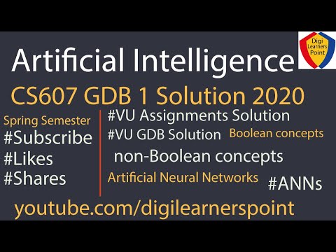CS607 GDB 1 Solution 2020-Spring Semester-VU-Artificial Intelligence