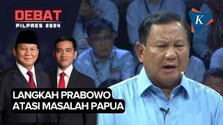 [FULL] Debat Capres: Kata Prabowo soal Penanganan HAM dan Konflik di Papua