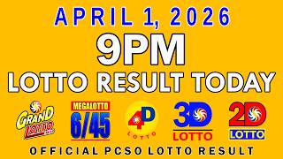 9pm Lotto Result Today April 1 2026 PCSO screenshot 3