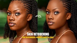 HighEnd Skin Retouching Beginner Photoshop Tutorial Step by step | Frequency Separation