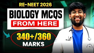 340/360 marks in Biology🔥| Re-NEET 2026 | Guess paper