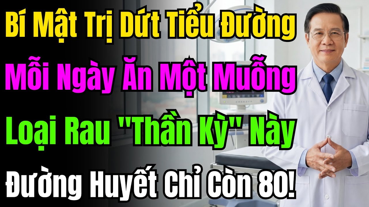 Chỉ Tốn Vài Ngàn Mua 4 Loại Rau Này, Tiểu Đường Biến Mất, Đường Huyết Tụt Ngay Xuống 80 Cực Nhanh.