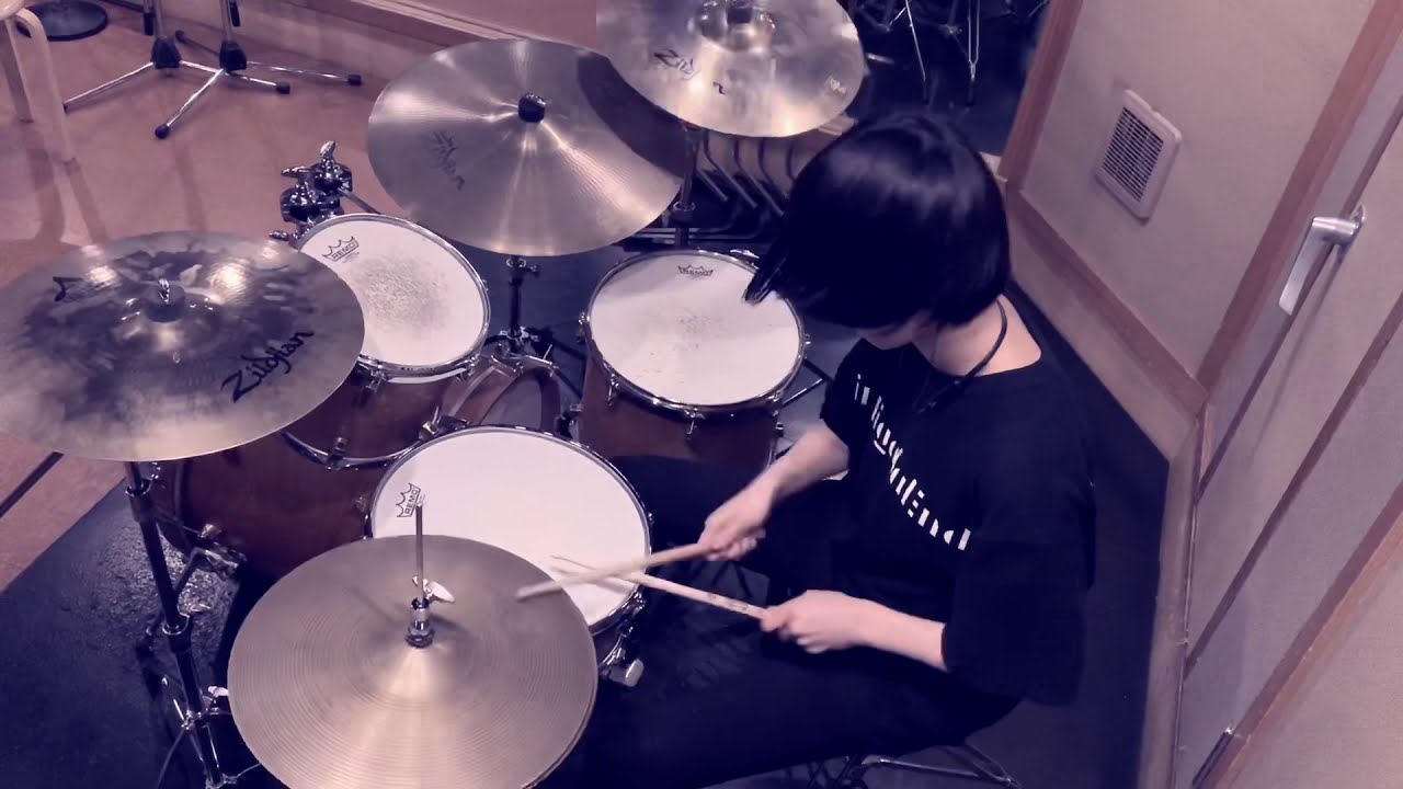 きのこ帝国/スクールフィクション『叩いてみた』ドラム