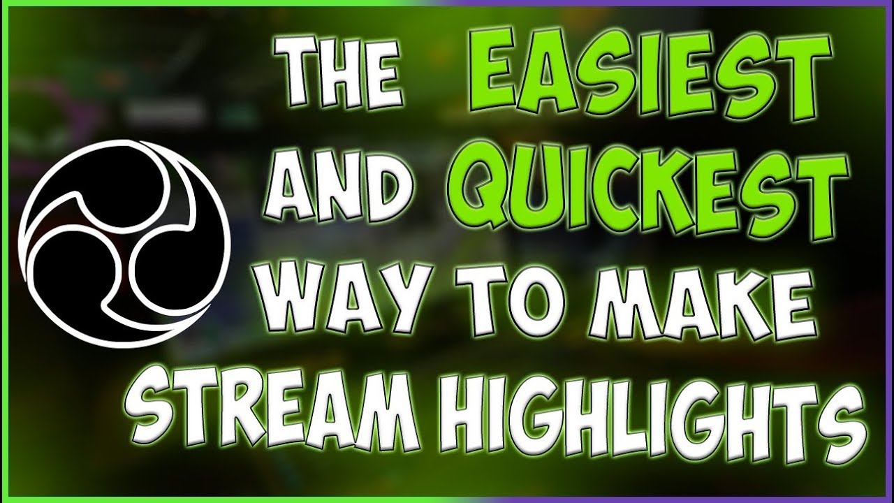 ugyldig ambition Alcatraz Island How to Make Stream Highlights the RIGHT Way! - How to Use Infowriter for OBS  to Make Highlights! - YouTube