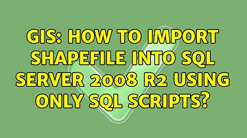 GIS: How to import shapefile into SQL Server 2008 R2 using only SQL scripts?