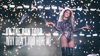 BEYONCÈ - WHY DON'T YOU LOVE ME OTR TOUR STUDIO VERSION Resimi