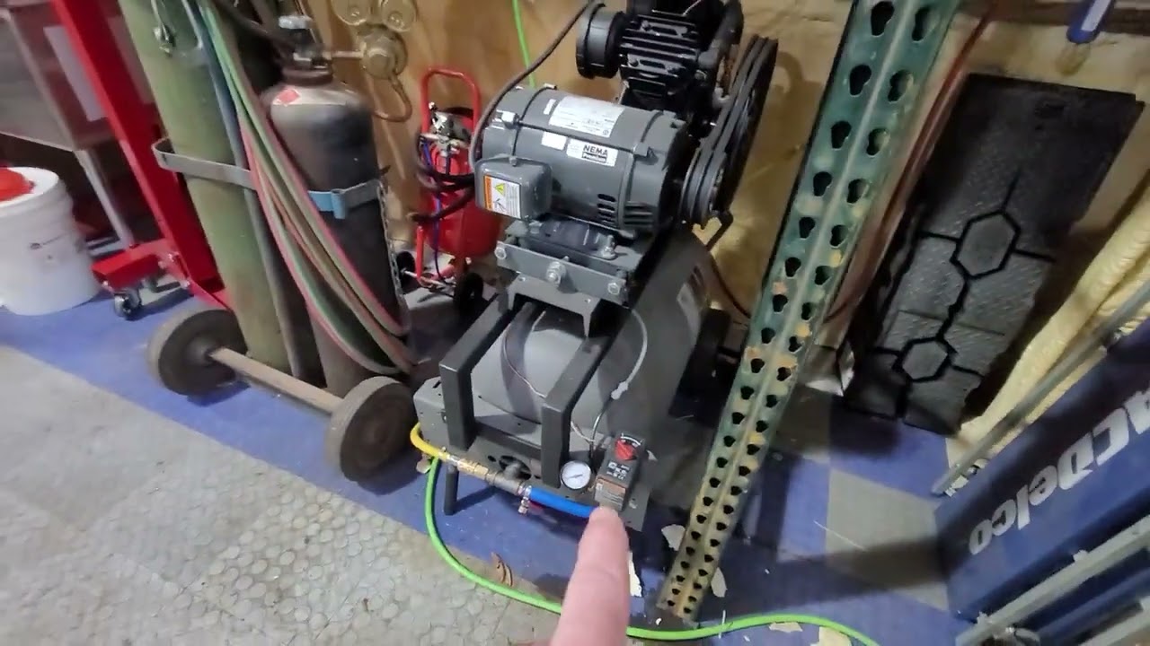 Quick overview of my 3 phase air compressor conversion and air dryer