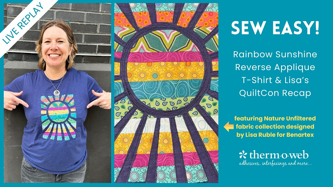 Повтор прямой трансляции на Facebook: Футболка с аппликацией «Радужное солнышко» от Лизы Рубл.