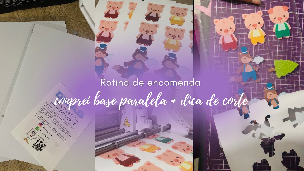 Rotina de Encomenda + Teste de Bases Novas na Papelaria | Dicas de Corte Perfeito na Silhouette!