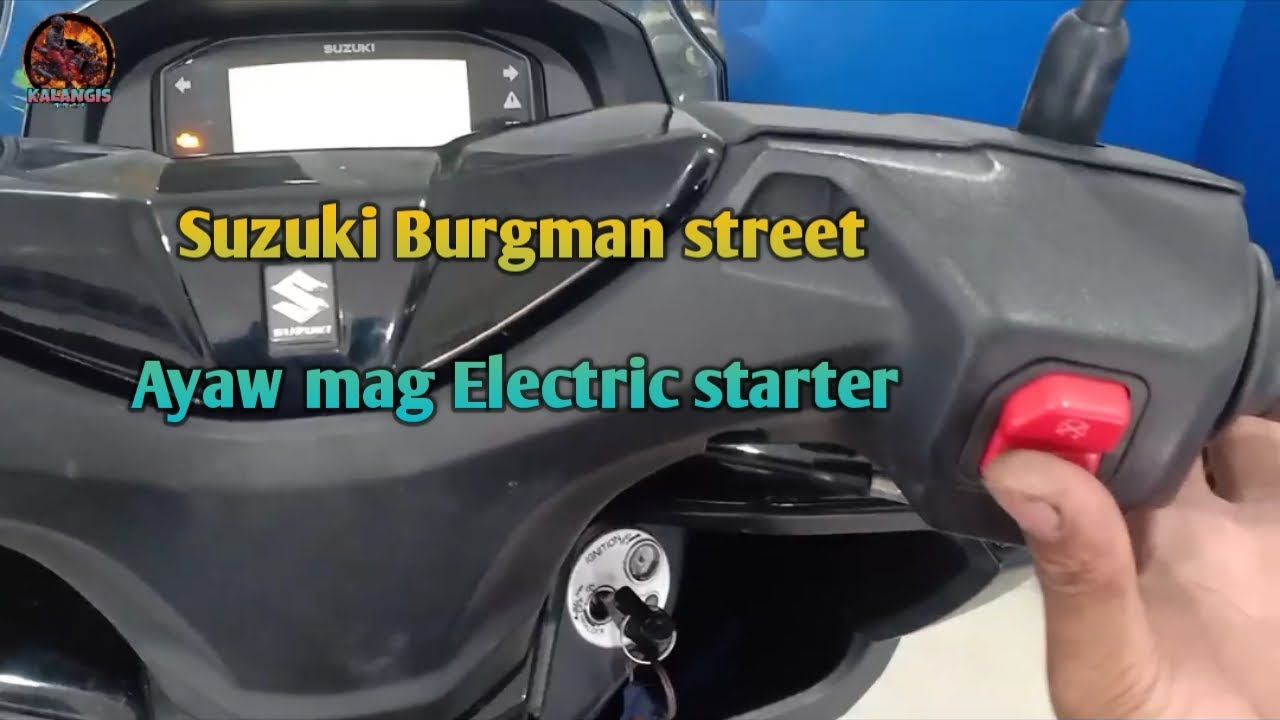 Electric starter problem solve #burgman125 #suzuki #kalangismotovlog