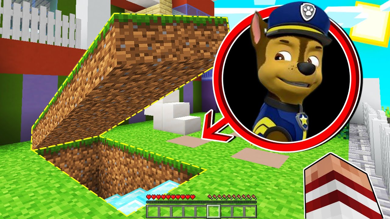 DESCUBRO EL SECRETO DE CHASE DE PAW PATROL EN MINECRAFT