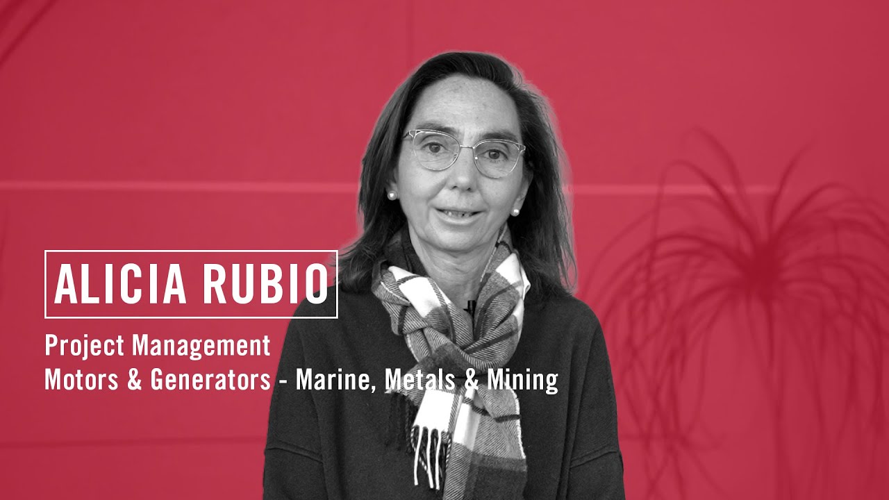 Alicia Rubio is a project manager for generators and motors in the marine sector.
