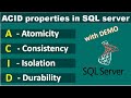 Acid properties in sql server  atomicity consistency isolation and durability  sql interview qa