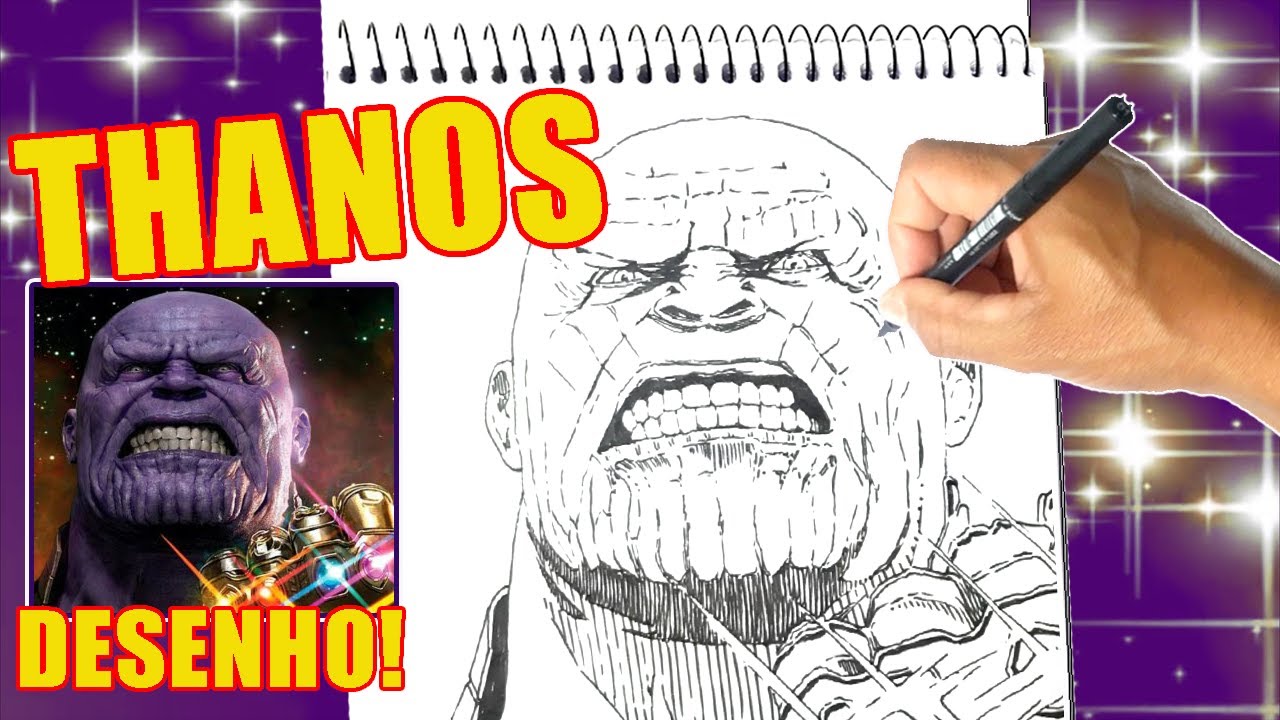 COMO DESENHAR O THANOS | CADERNO DE DESENHO | HORA DO DESENHO - YouTube