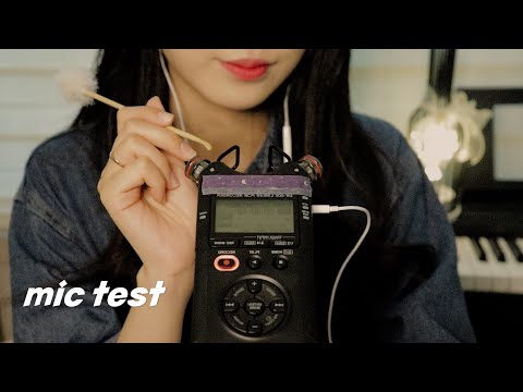 ASMR 조곤조곤 수다를 곁들인 타스캠 테스트🎙️🖤 ::  따뜻하고 팅글넘치는 도구들🌰(귀청소 많음) •나무 귀이개, 면봉, 실리콘귀이개, 마스킹 테이프, 말랑볼, 귀마개 등