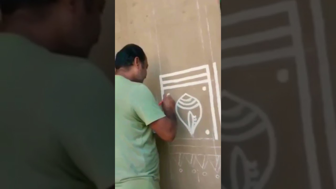 Alpona making easy alpona 