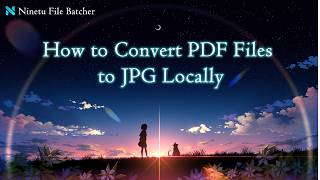How to Convert PDF Files to JPG Securely Without Uploading Them | Ninetu File Batcher screenshot 5