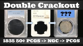 1835 Capped Bust Half Dollar Double Crackout - PCGS to NGC to PCGS