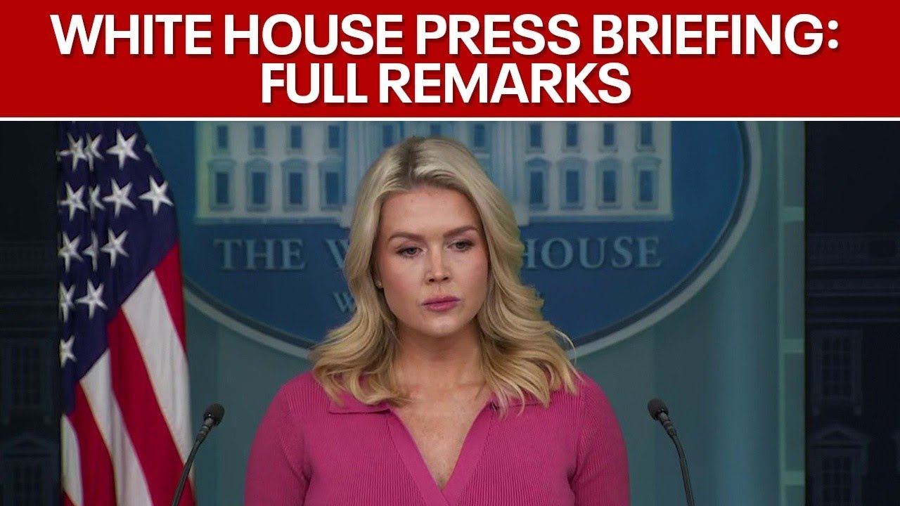 Press Secretary Karoline Leavitt speaks at White House press briefing