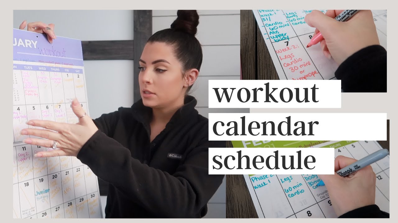 HOW TO SET UP YOUR WORKOUT SCHEDULE FOR SUCCESS | WORKOUT CALENDAR FULL  WORKOUT SPLIT - YouTube