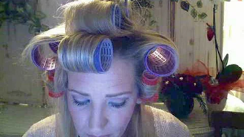 The Rolling Up Process of Velcro Curlers by Dianne...