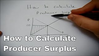 How to calculate producer surplus