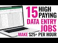 Online Data Entry Jobs Work From Home (Earn $25/Hour)