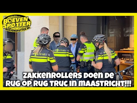 BOEVENSPOTTER -ZAKKENROLLERS DOEN DE RUG OP RUG TRUC IN MAASTRICHT #164