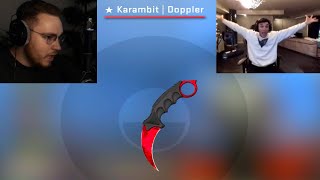 ohnePixel reacts to Trainwreckstv Karambit Ruby Unbox