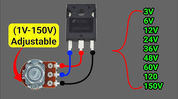 How To Make Adjustable Voltage Regulator Using One Transistor | IGBT Voltage Controller Circuit