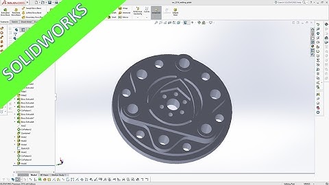 5.4 Fraesplatte - Milling plate -SolidWorks 2016 Training Part Design