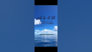 سورة آل عمران الآية 102{يا أيها الذين آمنوا اتقو الله حق تقاته...}