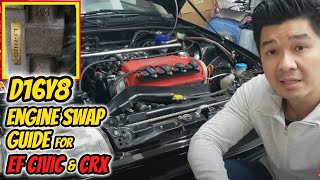 ||HONDA EF/ED CIVIC & CRX|| Planning on Engine Swap?  HOW TO SWAP a D16Y8 into your EF CIVIC/CRX!✅