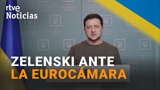 ZELENSKI al Parlamento Europeo: 