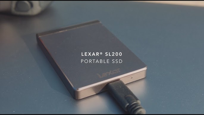 Lexar-Disque Dur Externe SSD SL200, Portable, 512 Go, 1 To, 2 To, PSSD, USB  3.1, pour Ordinateur Portable
