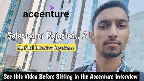 Attending an Accenture interview for a Software Developer Job | My Experience