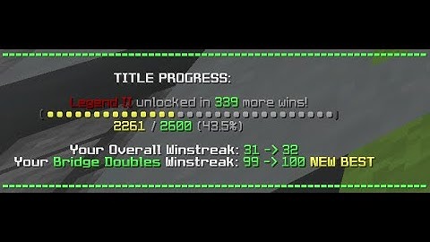 100 Hypixel Bridge Duels Winstreak!