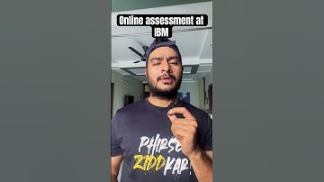 What to expect in an online assessment round at IBM for salesforce developer role #salesforce